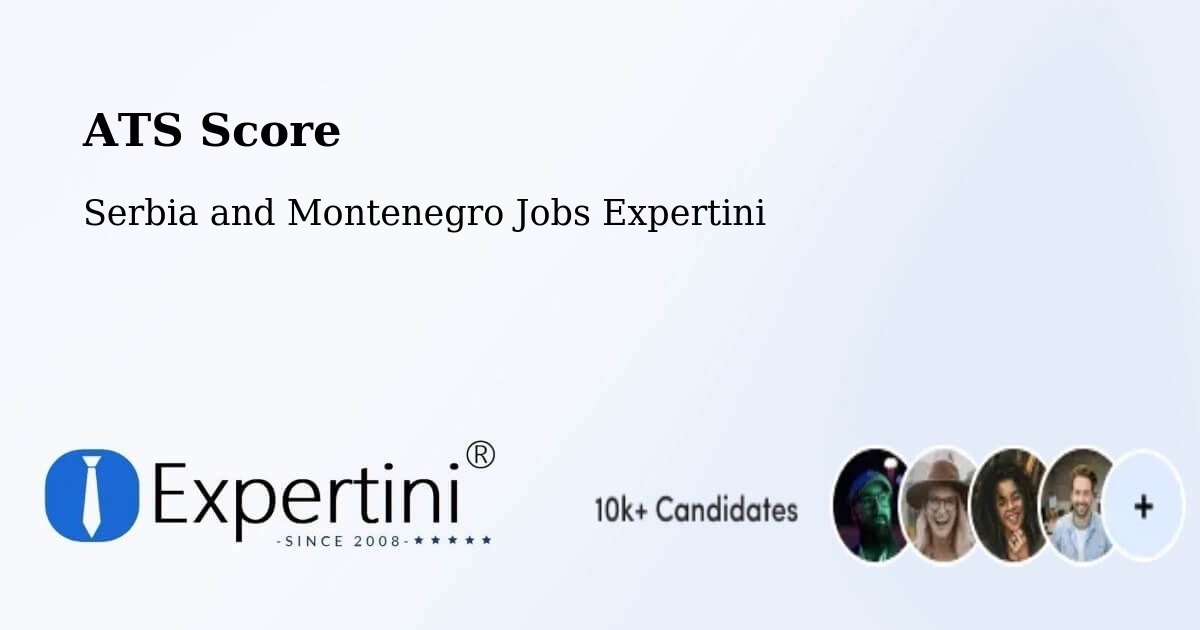 Resume ATS Score & Job Description Match Tool – Pointe Du Lac - Serbia and Montenegro Jobs Expertini